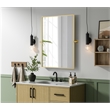 Elegant Kitchen And Bath Amoura 27X36 Pivot Mirror in Brass