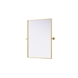 Elegant Kitchen And Bath Amoura 27X36 Pivot Mirror in Brass