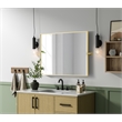 Elegant Kitchen And Bath Amoura 27X36 Pivot Mirror in Brass