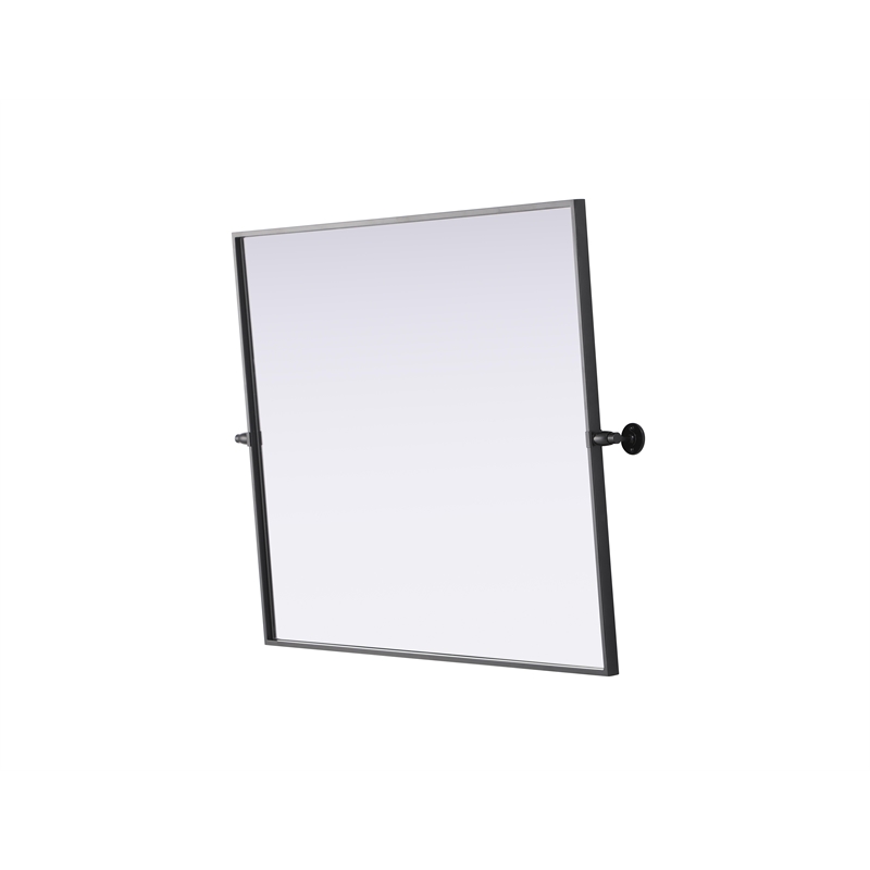 Elegant Kitchen And Bath Amoura 30X36 Pivot Mirror in Black