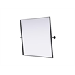 Elegant Kitchen And Bath Amoura 30X36 Pivot Mirror in Black