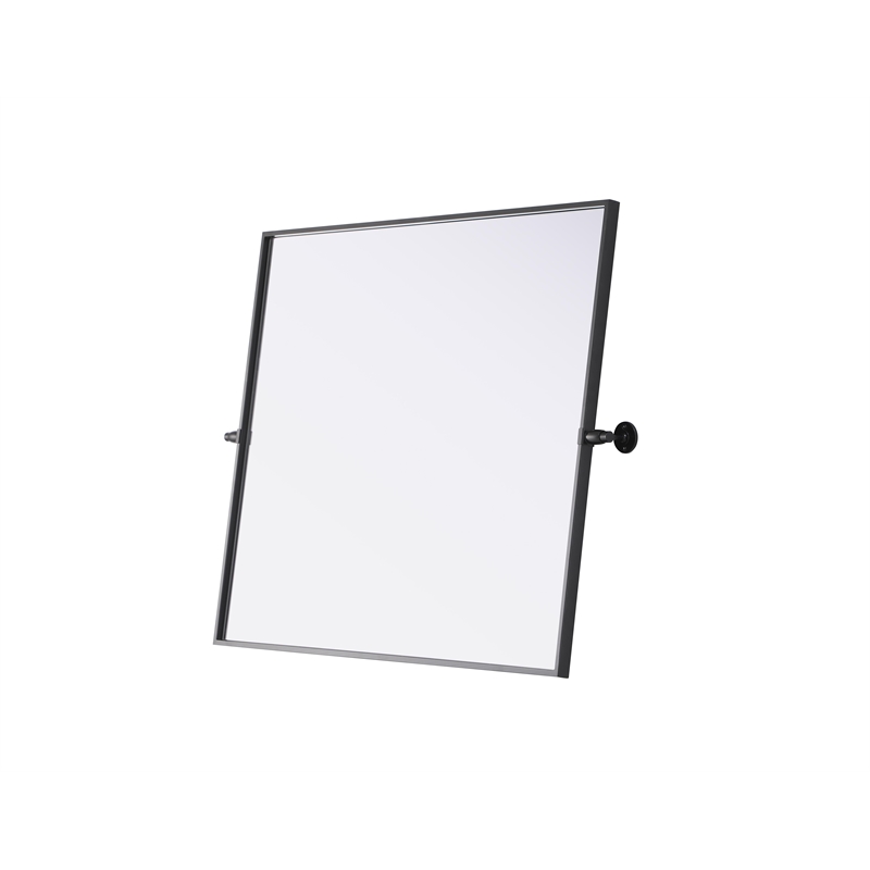 Elegant Kitchen And Bath Amoura 30X36 Pivot Mirror in Black