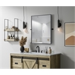 Elegant Kitchen And Bath Amoura 30X36 Pivot Mirror in Black