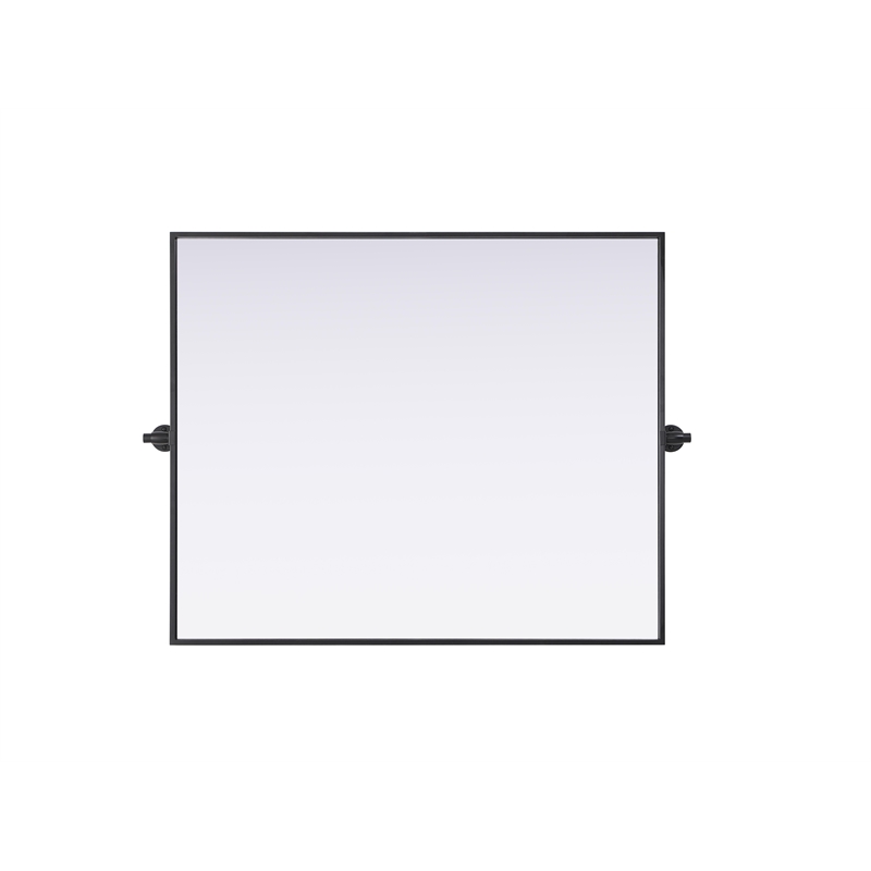 Elegant Kitchen And Bath Amoura 30X36 Pivot Mirror in Black