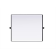 Elegant Kitchen And Bath Amoura 30X36 Pivot Mirror in Black