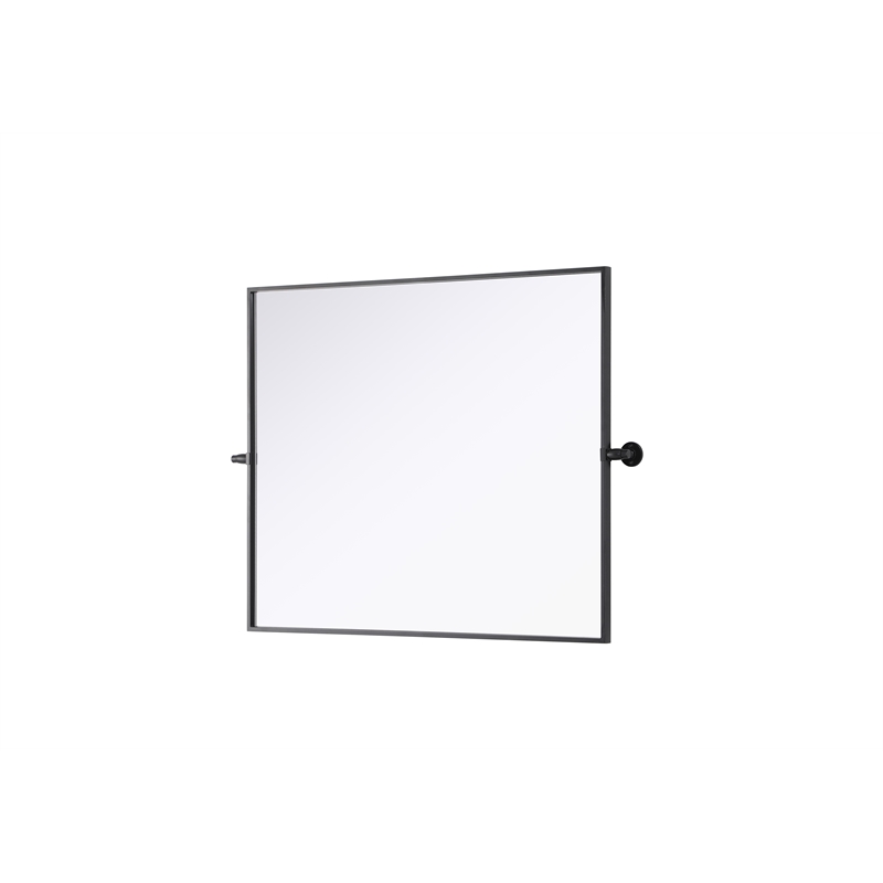 Elegant Kitchen And Bath Amoura 30X36 Pivot Mirror in Black