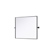 Elegant Kitchen And Bath Amoura 30X36 Pivot Mirror in Black