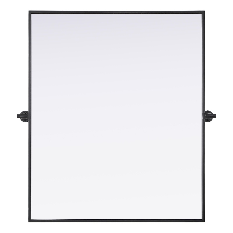 Elegant Kitchen And Bath Amoura 30X36 Pivot Mirror in Black