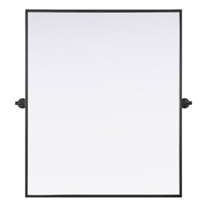 Elegant Kitchen And Bath Amoura 30X36 Pivot Mirror in Black