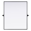 Elegant Kitchen And Bath Amoura 30X36 Pivot Mirror in Black