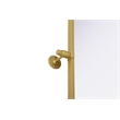 Elegant Kitchen And Bath Amoura 30X36 Pivot Mirror in Brass
