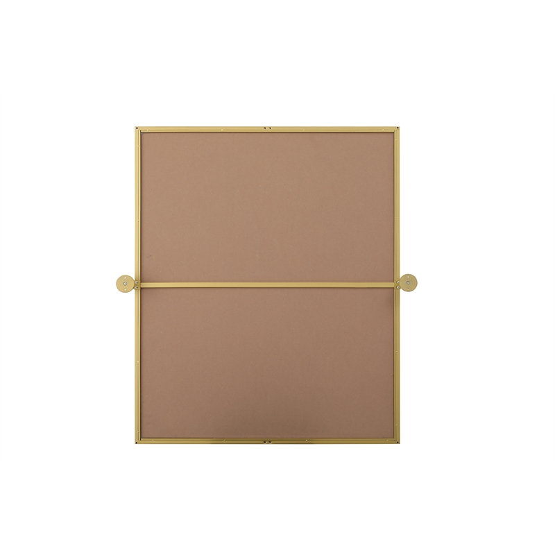 Elegant Kitchen And Bath Amoura 30X36 Pivot Mirror in Brass