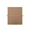 Elegant Kitchen And Bath Amoura 30X36 Pivot Mirror in Brass