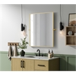 Elegant Kitchen And Bath Amoura 30X36 Pivot Mirror in Brass