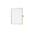 Elegant Kitchen And Bath Amoura 30X36 Pivot Mirror in Brass