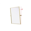 Elegant Kitchen And Bath Amoura 30X36 Pivot Mirror in Brass