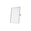 Elegant Kitchen And Bath Amoura 30X36 Pivot Mirror in Brass
