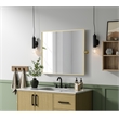Elegant Kitchen And Bath Amoura 30X36 Pivot Mirror in Brass