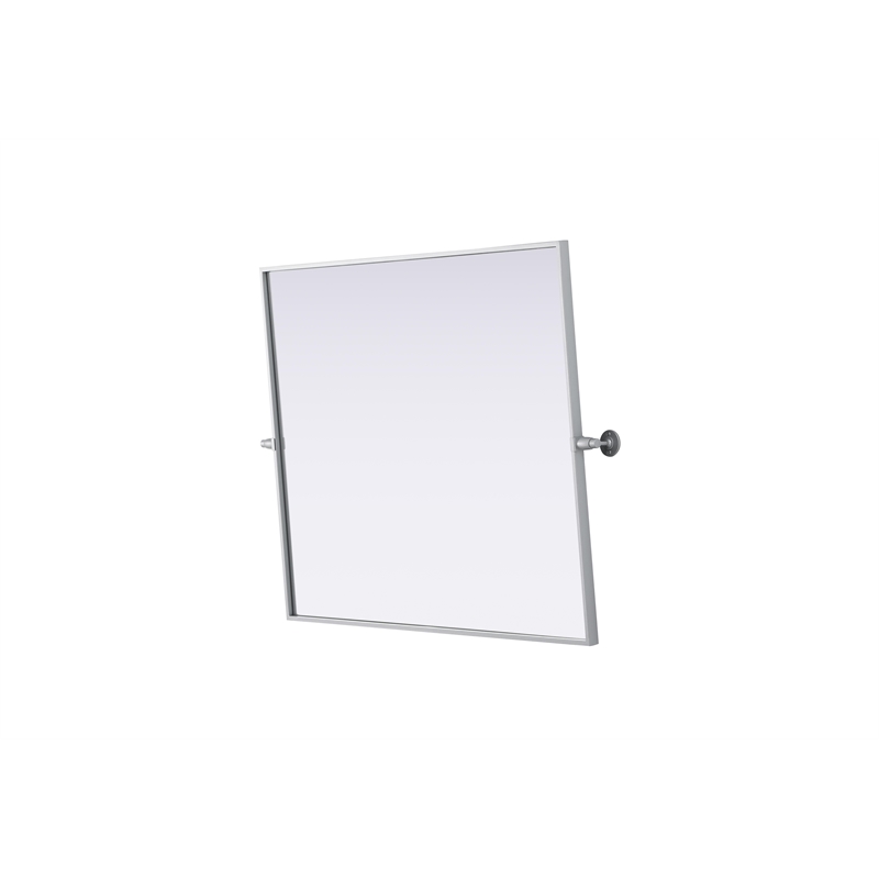 Elegant Kitchen And Bath Amoura 30X36 Pivot Mirror in Silver