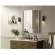 Elegant Kitchen And Bath Amoura 30X36 Pivot Mirror in Silver