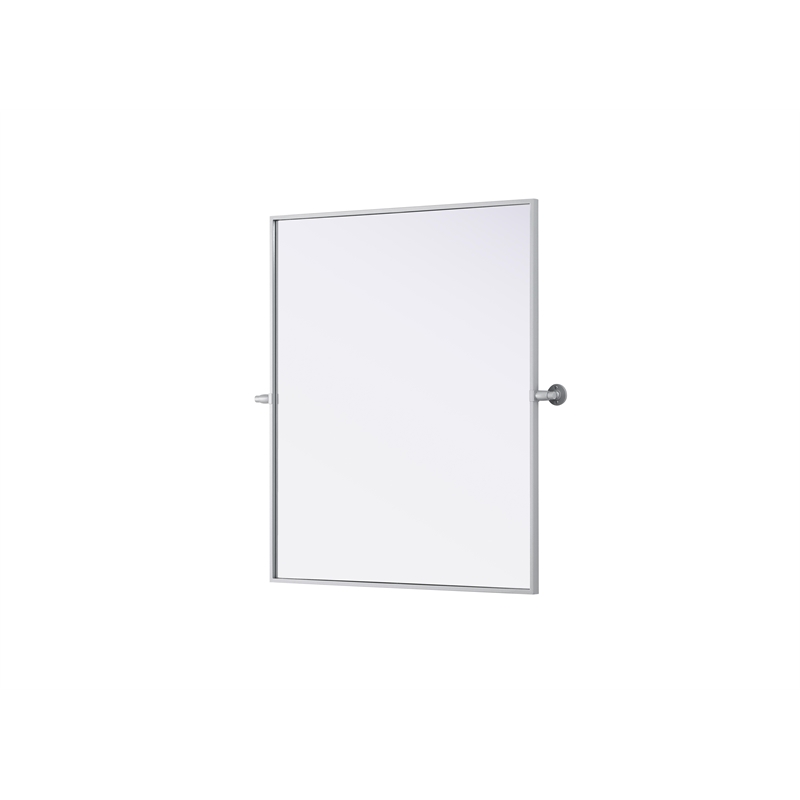 Elegant Kitchen And Bath Amoura 30X36 Pivot Mirror in Silver