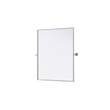 Elegant Kitchen And Bath Amoura 30X36 Pivot Mirror in Silver