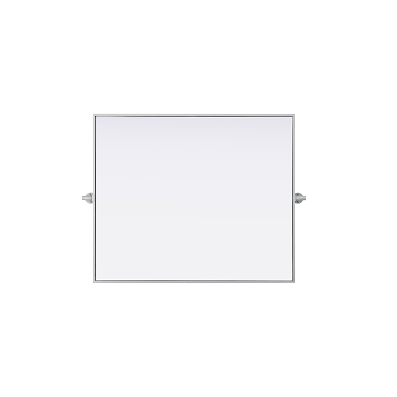 Elegant Kitchen And Bath Amoura 30X36 Pivot Mirror in Silver
