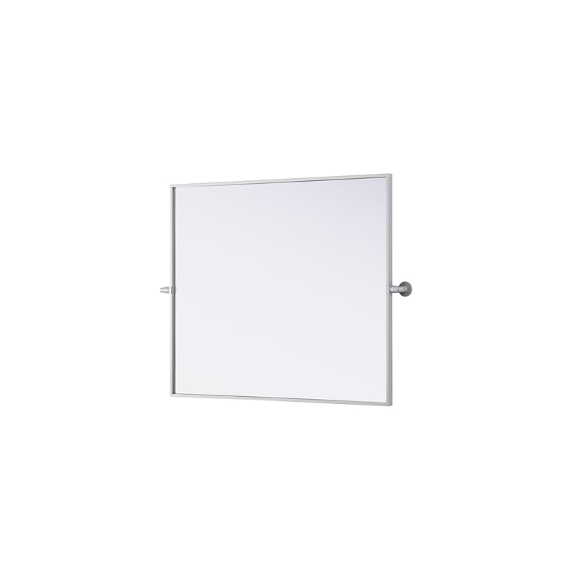 Elegant Kitchen And Bath Amoura 30X36 Pivot Mirror in Silver