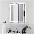 Elegant Kitchen And Bath Riven 40X36 Led Mirror in Silver