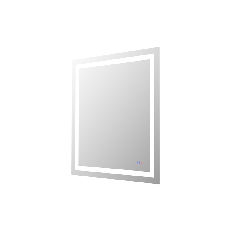 Elegant Kitchen And Bath Riven 40X36 Led Mirror in Silver