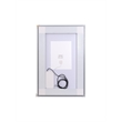 Elegant Kitchen And Bath Riven 40X36 Led Mirror in Silver