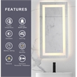 Elegant Kitchen And Bath Riven 40X36 Led Mirror in Silver