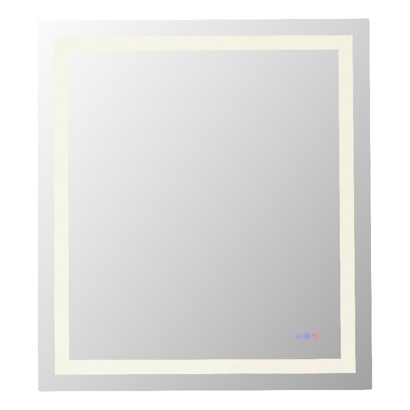 Elegant Kitchen And Bath Riven 40X36 Led Mirror in Silver