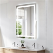 Elegant Kitchen And Bath Riven 48X36 Led Mirror in Silver