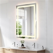 Elegant Kitchen And Bath Riven 48X36 Led Mirror in Silver