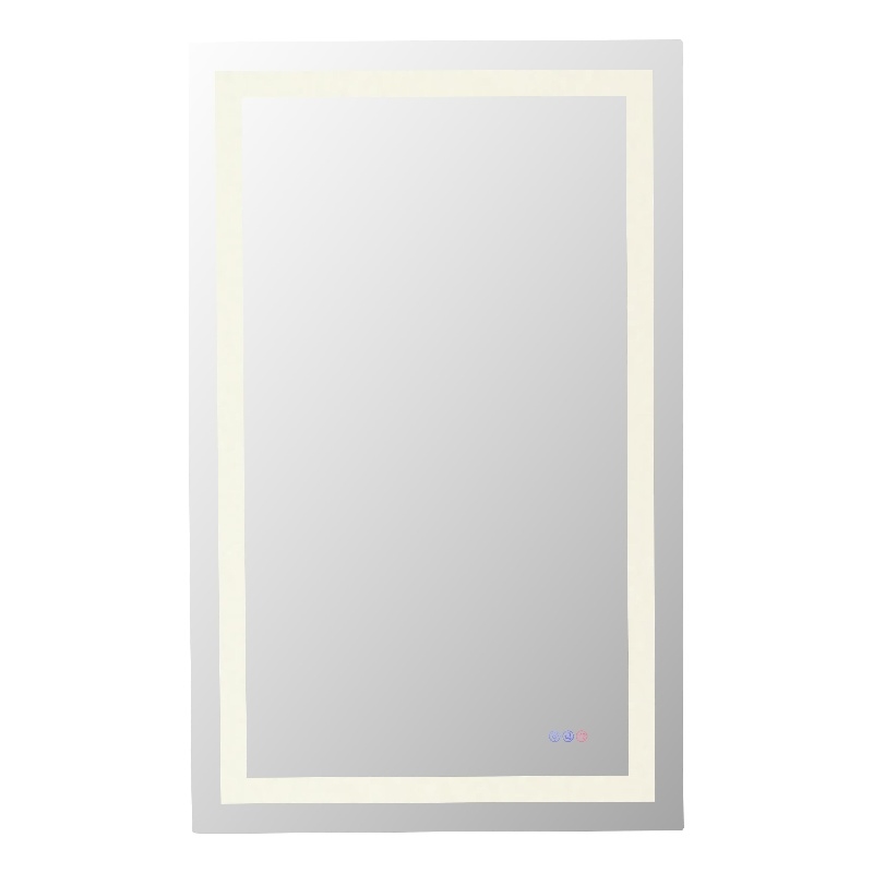 Elegant Kitchen And Bath Riven 48X36 Led Mirror in Silver