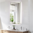 Elegant Kitchen And Bath Riven 60X36 Led Mirror in Silver