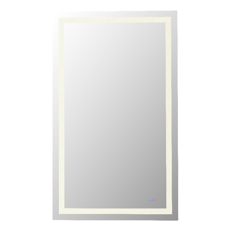 Elegant Kitchen And Bath Riven 60X36 Led Mirror in Silver