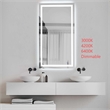 Elegant Kitchen And Bath Riven 72X36 Led Mirror in Silver