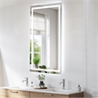 Elegant Kitchen And Bath Riven 72X36 Led Mirror in Silver