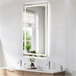 Elegant Kitchen And Bath Riven 72X36 Led Mirror in Silver