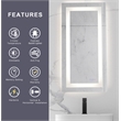 Elegant Kitchen And Bath Riven 72X36 Led Mirror in Silver