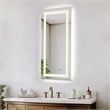 Elegant Kitchen And Bath Riven 60X42 Led Mirror in Silver
