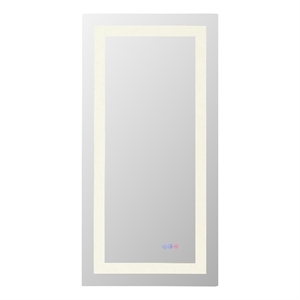 Elegant Kitchen And Bath Riven 60X42 Led Mirror in Silver