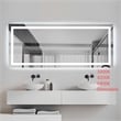 Elegant Kitchen And Bath Riven 72X42 Led Mirror in Silver