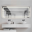 Elegant Kitchen And Bath Riven 72X42 Led Mirror in Silver