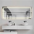 Elegant Kitchen And Bath Riven 72X42 Led Mirror in Silver