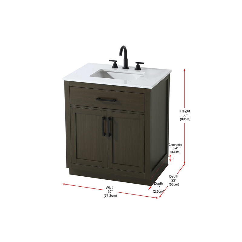Elegant Kitchen And Bath Alden 30