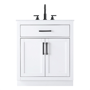 Elegant Kitchen And Bath Alden 30&quot Single Bathroom Vanity in White