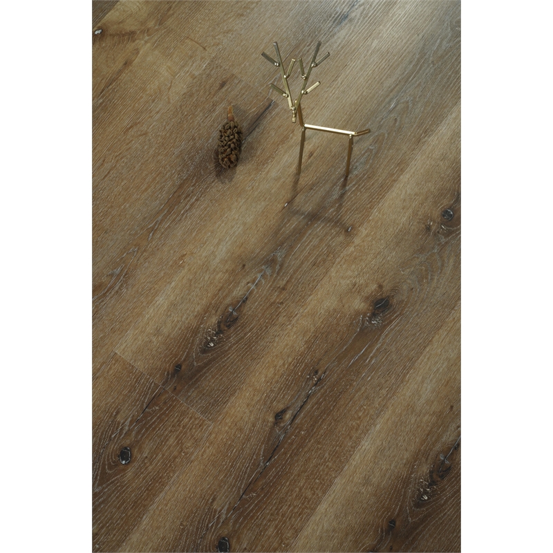 Elegant Kitchen And Bath Luxury Vinyl Flooring in Hickory Oak